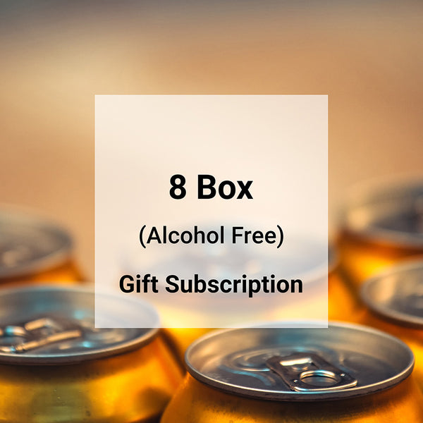 Beer Club 8 Box Box Gift Subscription (Alcohol Free)