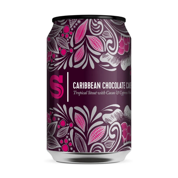 Siren Craft Brew, Caribbean Chocolate Cake, Tropical Stout with Cacao & Cypress Wood, 7.4%, 330ml - The Epicurean