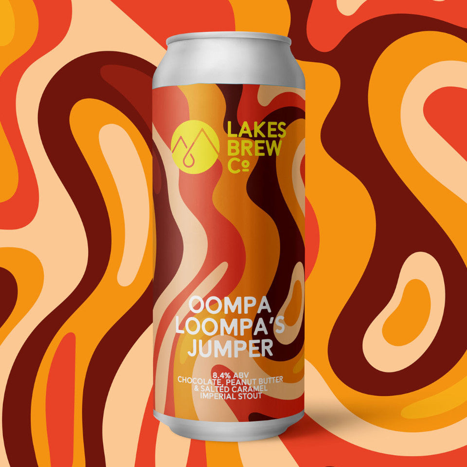 Lakes Brew Co, Oompa Loompa's Jumper, Chocolate, Peanut Butter & Salted Caramel Imperial Stout, 8.4%, 440ml