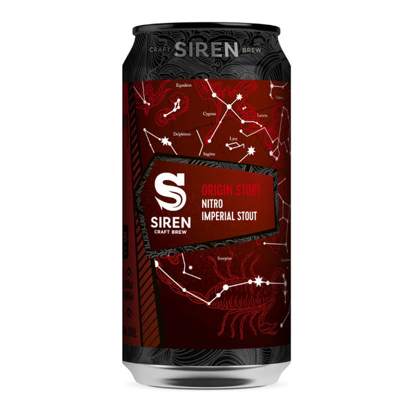 Siren Craft Brew, Origin Story, Nitro Imperial Stout, 10%, 440ml