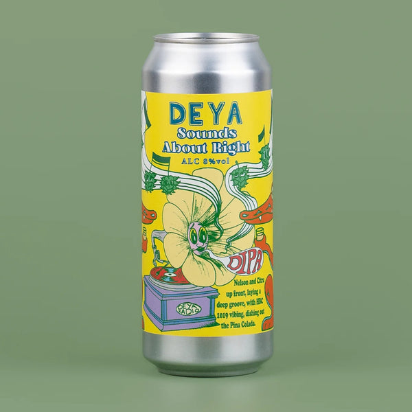 DEYA, Sounds About Right, DIPA, 8.0%, 500ml