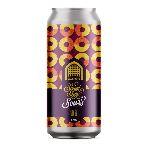 Vault City, Sweet Shop Peach Rings, Sour, 6.0%, 440ml