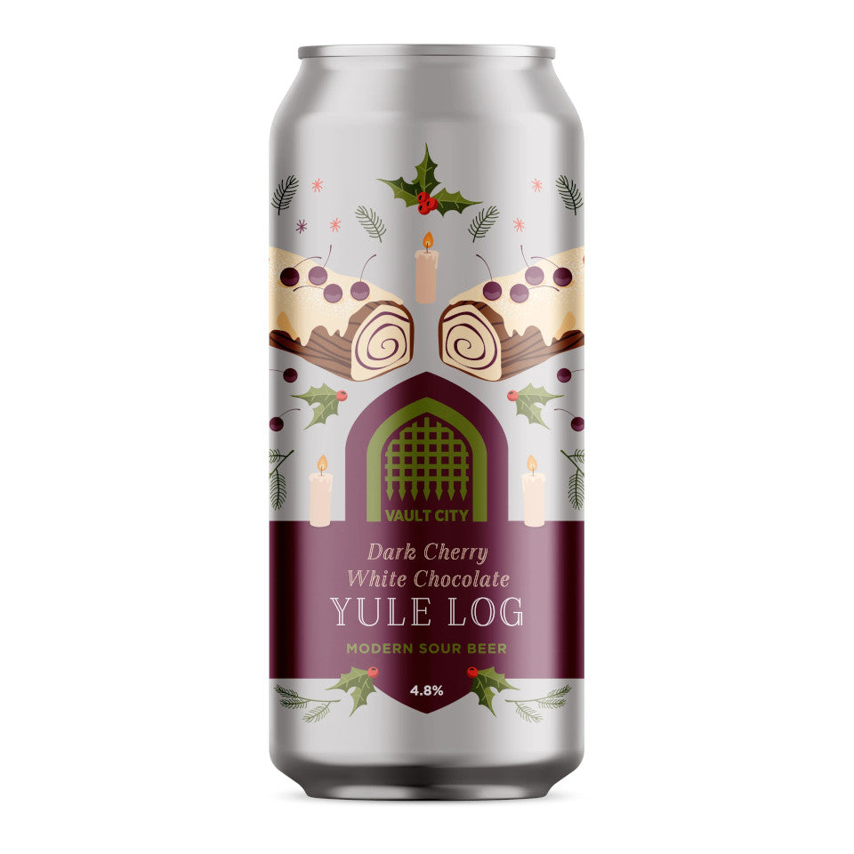 Vault City, Yule Log, Dark Cherry & White Chocolate Yule Log Sour, 4.8%, 440ml